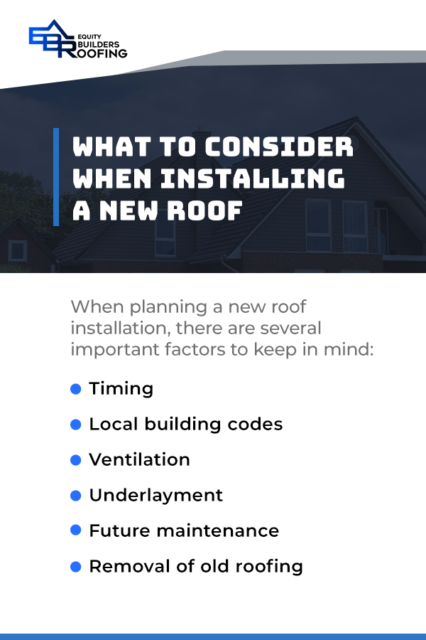 What to Consider When Installing a New Roof